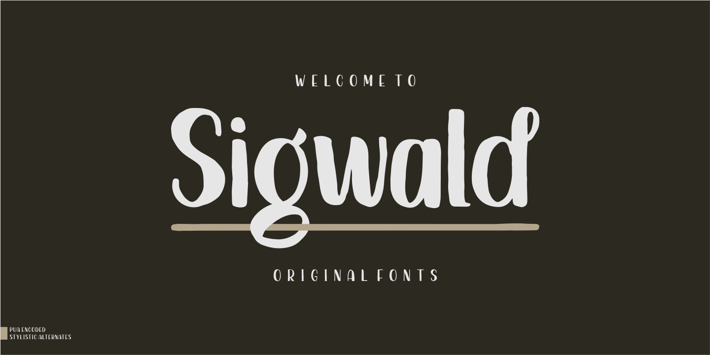 Пример шрифта Sigwald #1